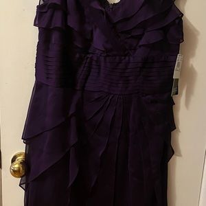 Adrianna Papell Occasion purple dress nwt size 12